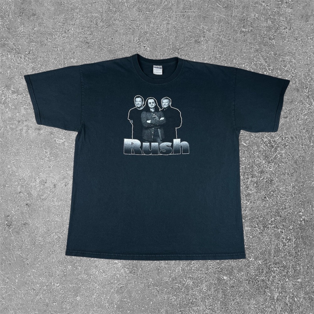 Rush Band T Shirt Mens XL Black Double Sided Graphic Rock Roll‎ the Bones